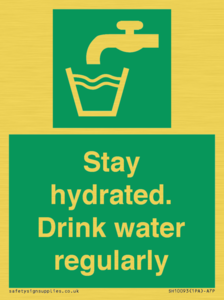 Stay hydrated. Drink water regularly 
